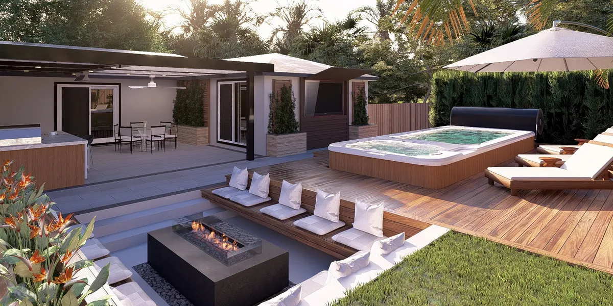 Artificial turf installation with stepping stones
